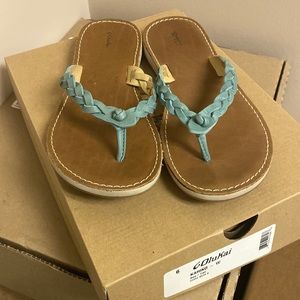 OluKai Leather flip flop- worn once
